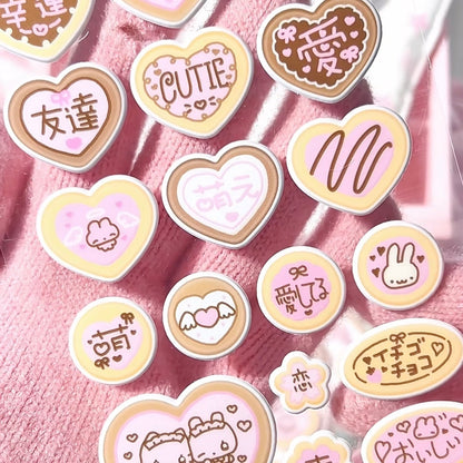 [Strawberries&Cig] Sugar Coated Cookies Puffy Sticker