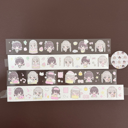 Lajiaoyou Mini Character Kiss Cut Tape