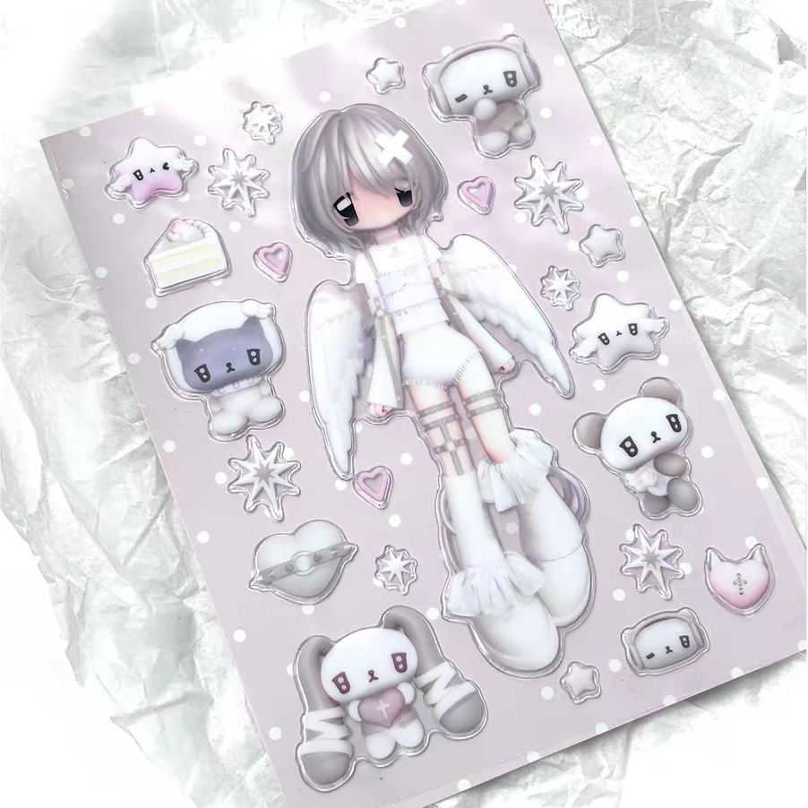 [Caramel Rain] White Angel Sticker