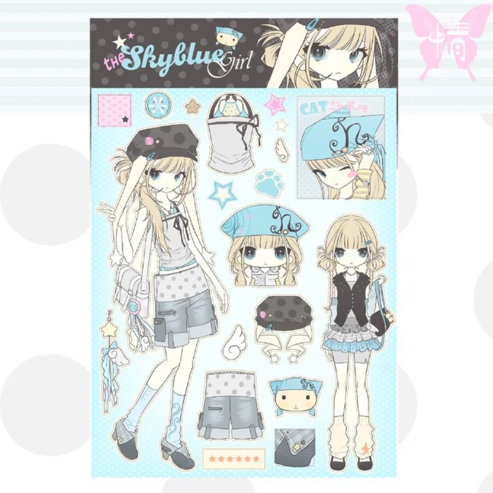 [JBeagoop] Skyblue Girl Sticker