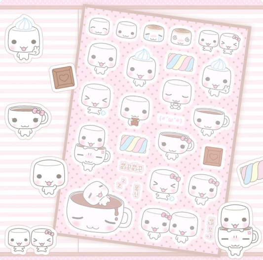Wansoclub Chocolate Marshmallow Sticker