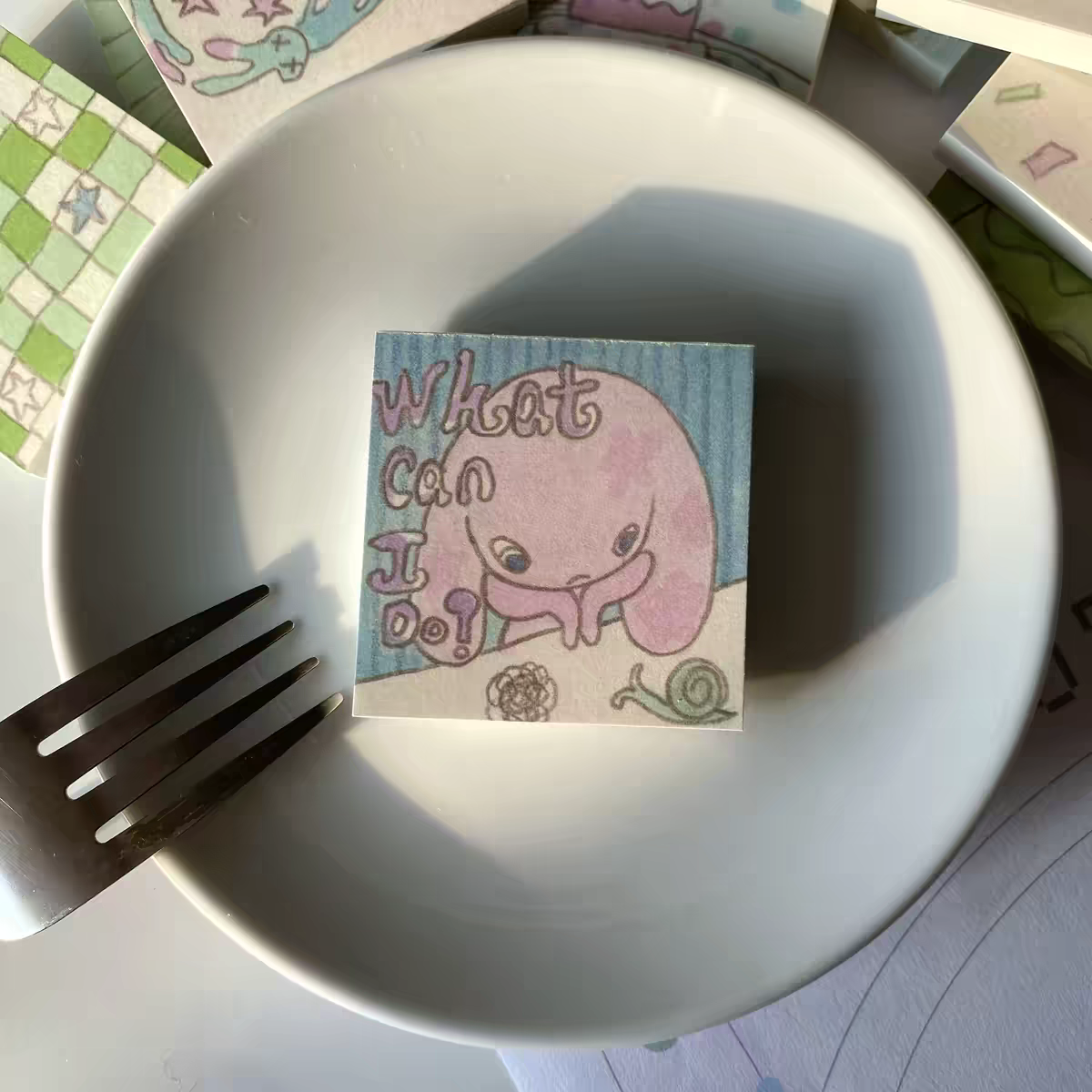 [Agnello] "What Can I Do?" Memo pad