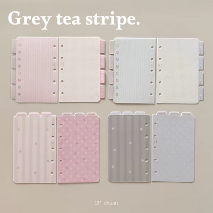 [21chuan] A7/M5 Grey Tea Stripe Refill Page