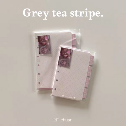 [21chuan] A7/M5 Grey Tea Stripe Refill Page