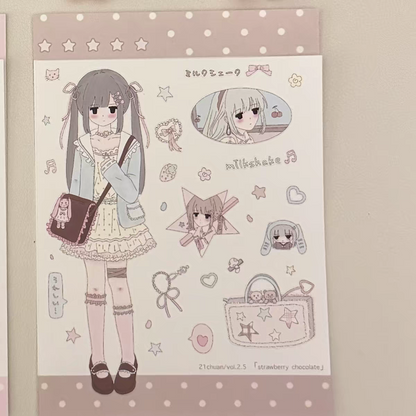 [21chuan] Strawberry Chocolate Sticker