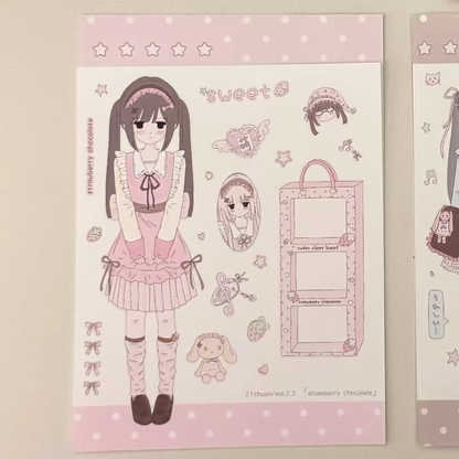 [21chuan] Strawberry Chocolate Sticker