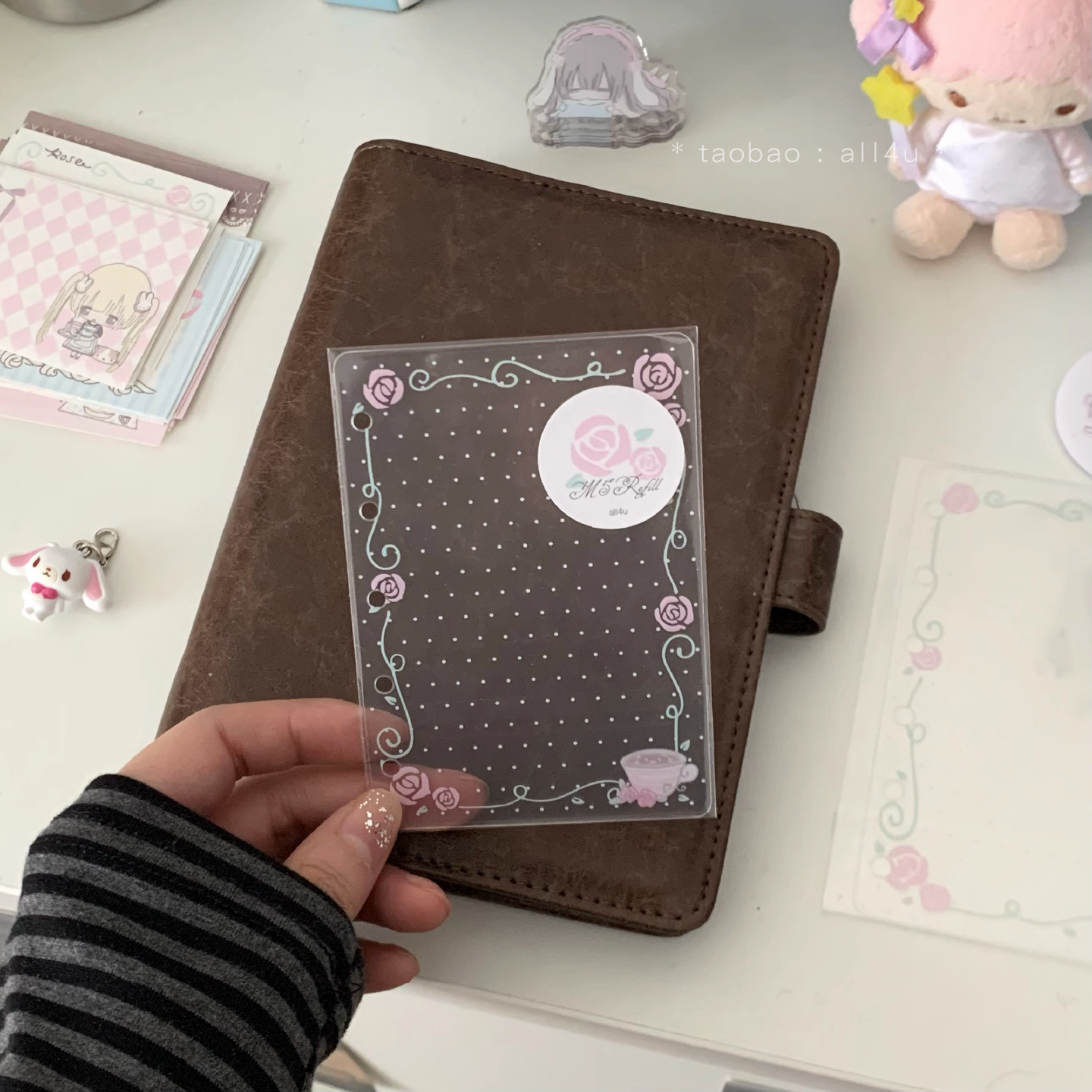 [All4u] A7/M5 Flower Letter Binder Divider