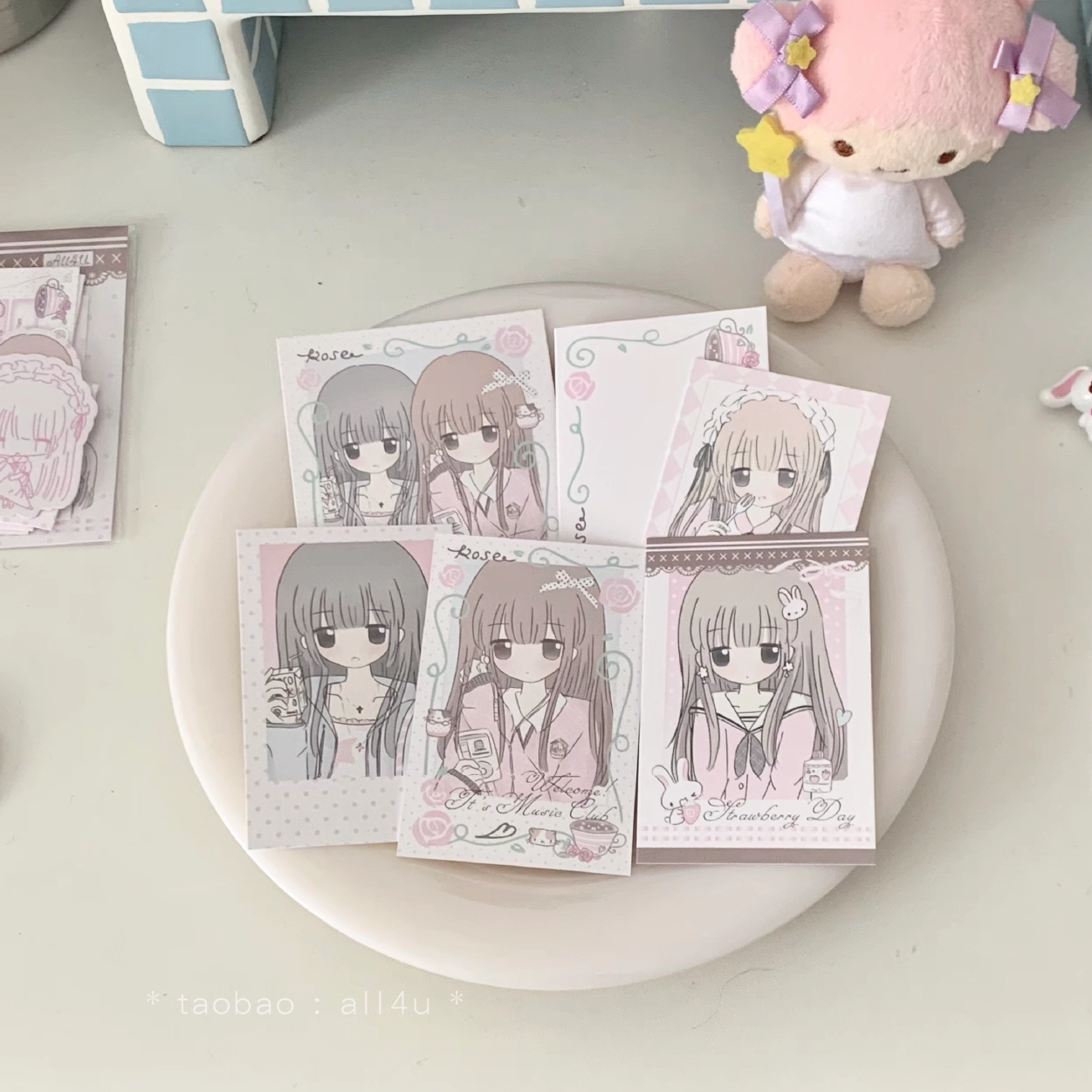 [All4u] Flower Letter Car Set