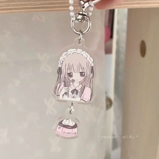 [All4u] Pudding Keyring