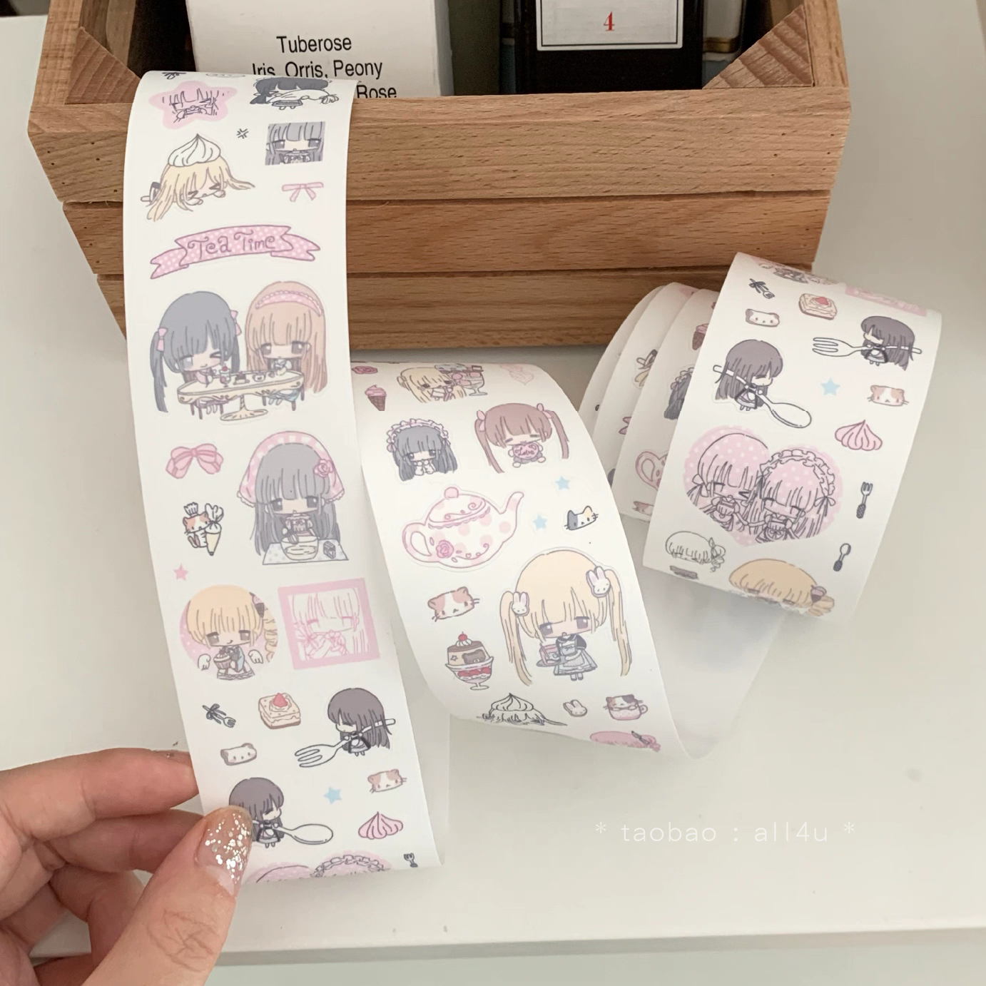 [All4u] Dessert Time Kiss Cut Tape