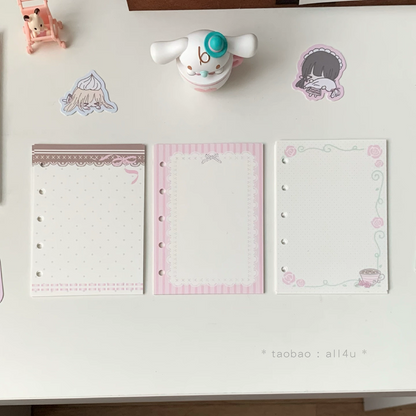 [All4u] A7/M5 Flower Letter Refill Page