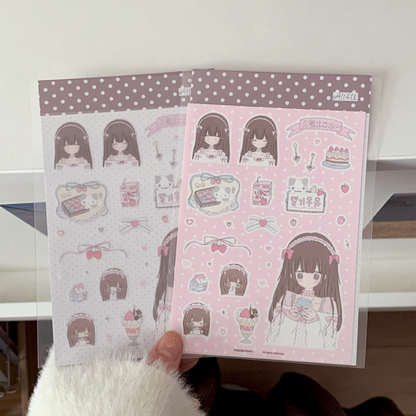 [All4u] Strawberry Milk Sticker