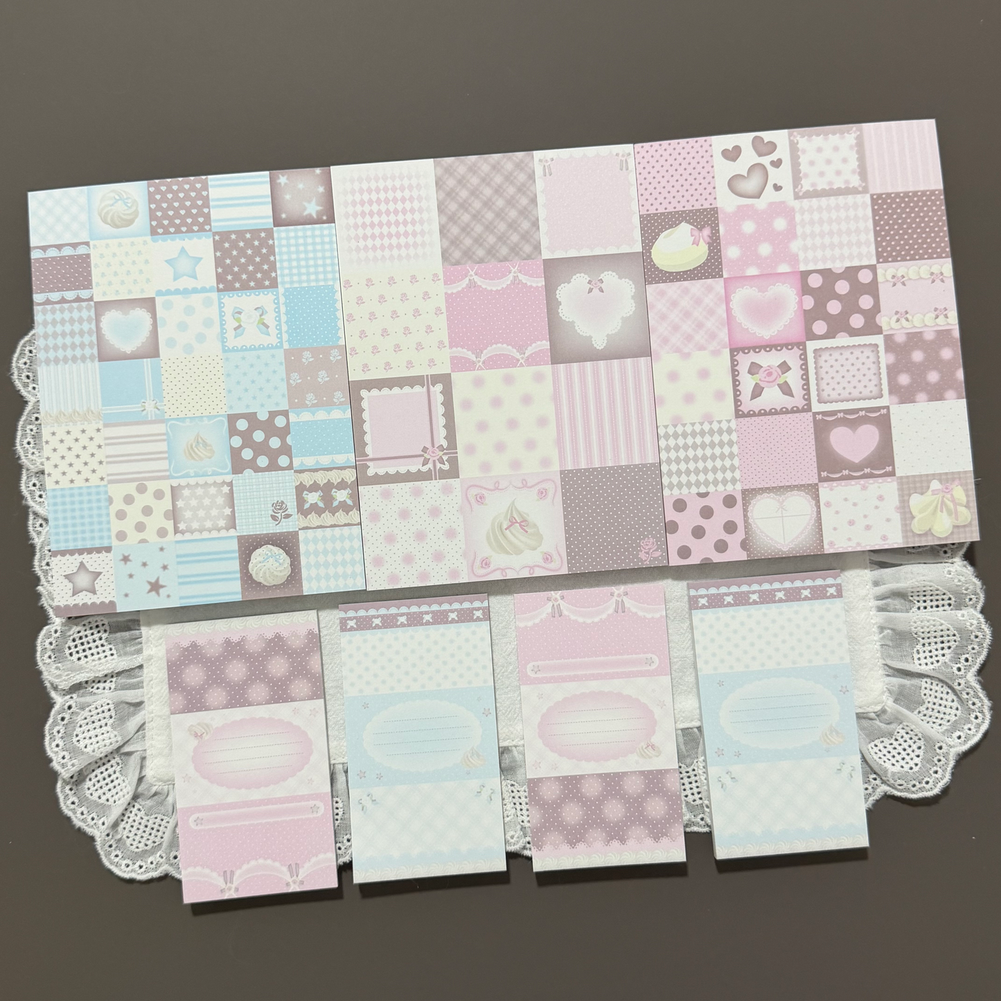 [PakuPaku] Cream Memo Set