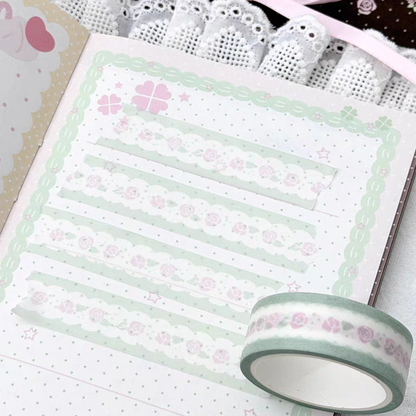 [PakuPaku] Rose Lace Washi Tape