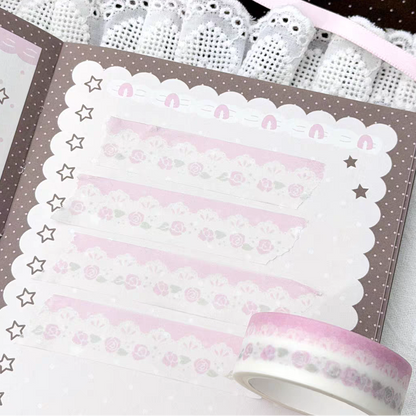 [PakuPaku] Rose Lace Washi Tape