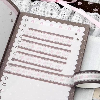[PakuPaku] Rose Lace Washi Tape