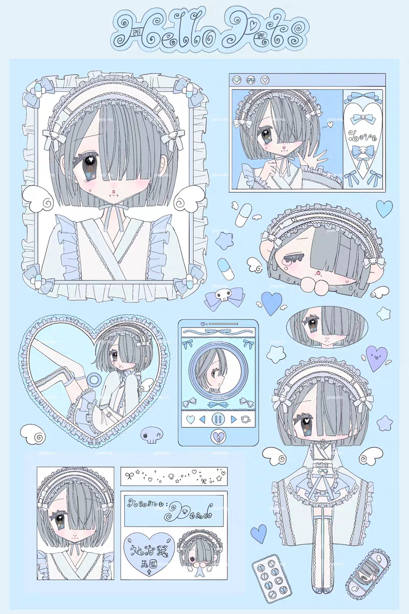 [Cutie Pie] Kimono Sticker