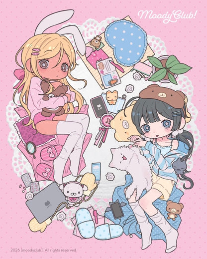 [Moodyclub] Rolling Around Pink Sticker