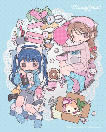 [Moodyclub] Rolling Around Blue Sticker