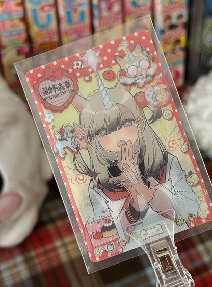 [Cacacerulean] Hoshino Morika Sticker & Card Set