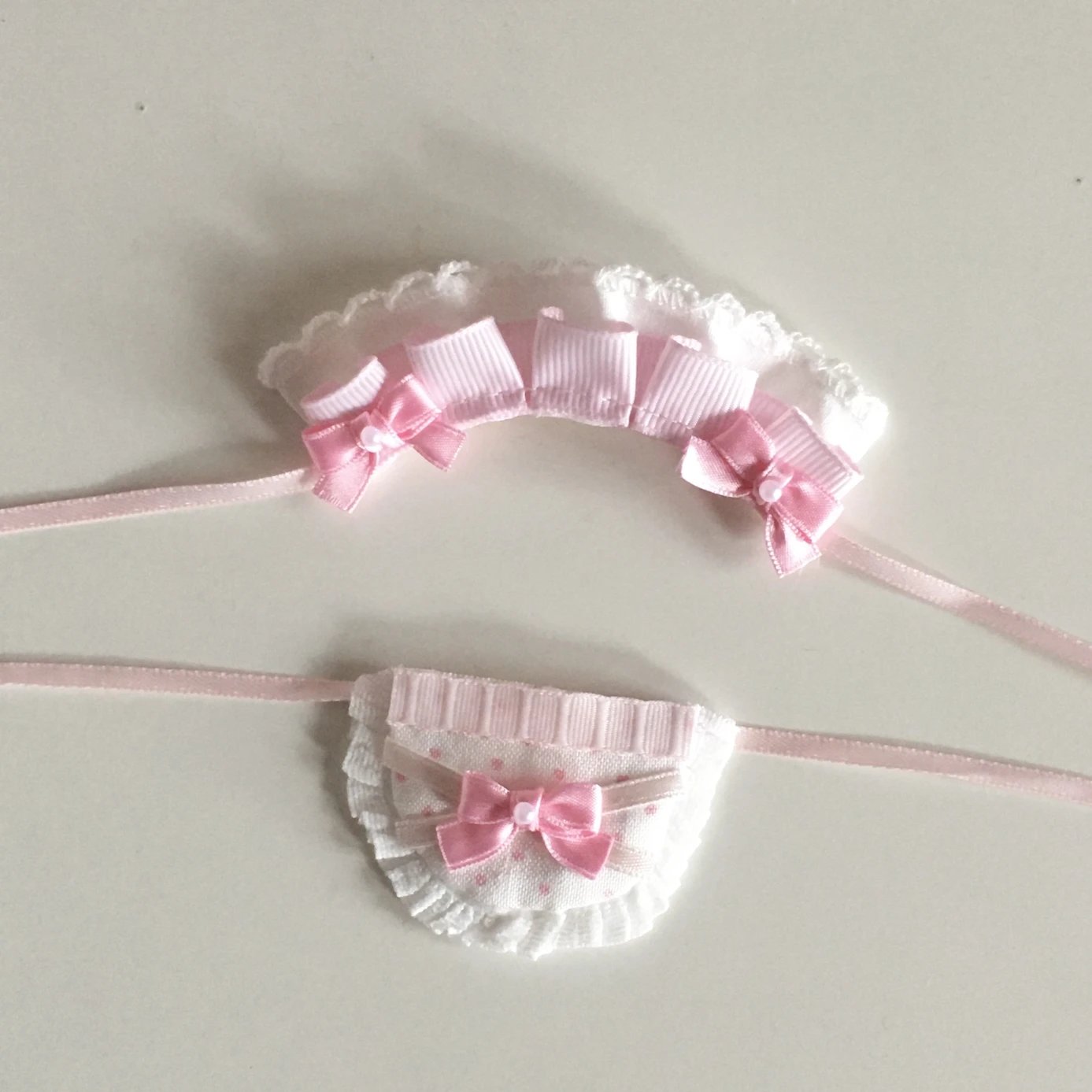 [Handmade] Headband & Bib Set For Plushie
