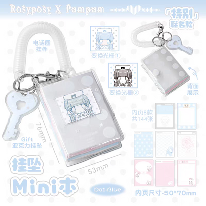 (Pre-Order) RosyPosy & Pumpum Mini Notebook Keyring