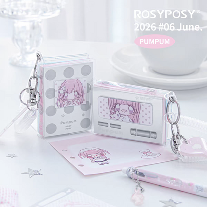 (Pre-Order) RosyPosy & Pumpum Mini Notebook Keyring