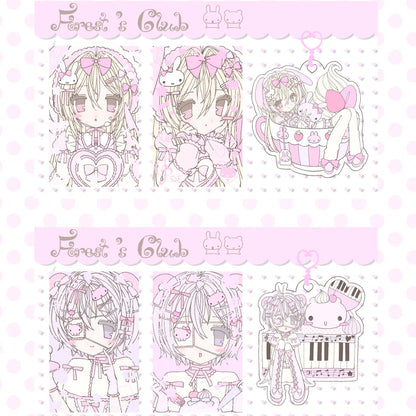 [Cutie Pie] Keyring & Card Set