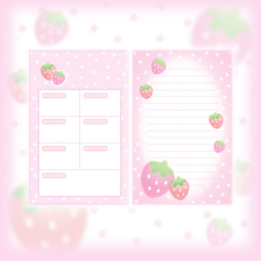 Creamy Milky A7 Strawberry Star Memo 20p