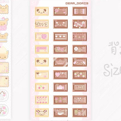 [Dear Doris] Pixel Cookie Sticker