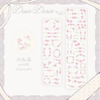 [Dear Doris] Rose Kiss Cut Tape