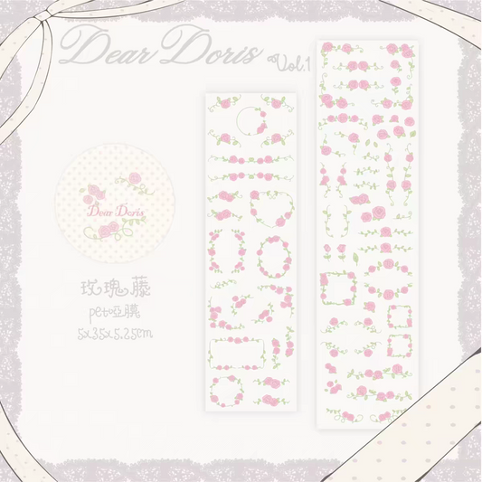 [Dear Doris] Rose Kiss Cut Tape