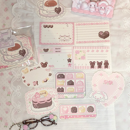 [Dear Doris] Pixel Tea Memo Pad