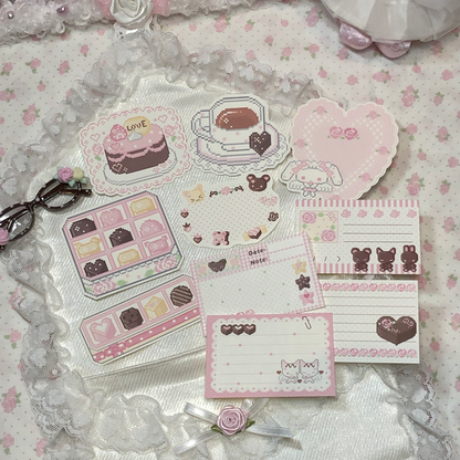 [Dear Doris] Pixel Tea Memo Pad