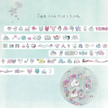 [Chichi] Pixel Ghosts Washi Tape