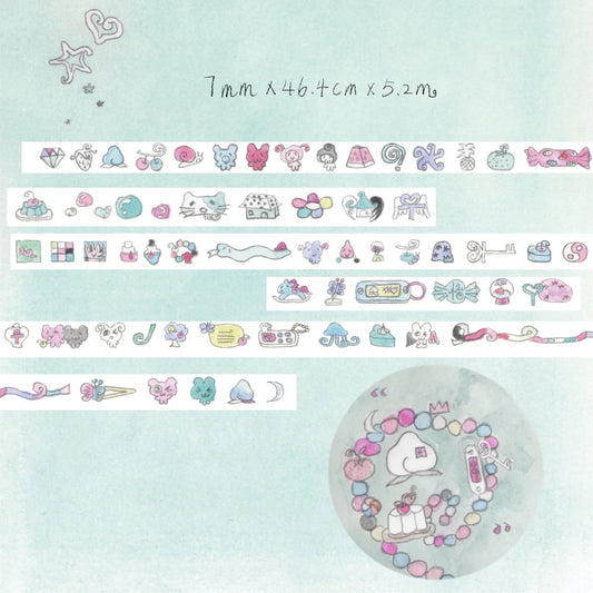 [Chichi] Pixel Ghosts Washi Tape