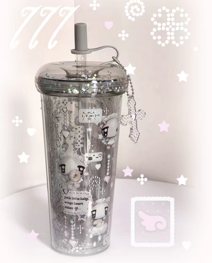 (Pre-Order)[Caramel Rain] Angel Animal Cup 520ml