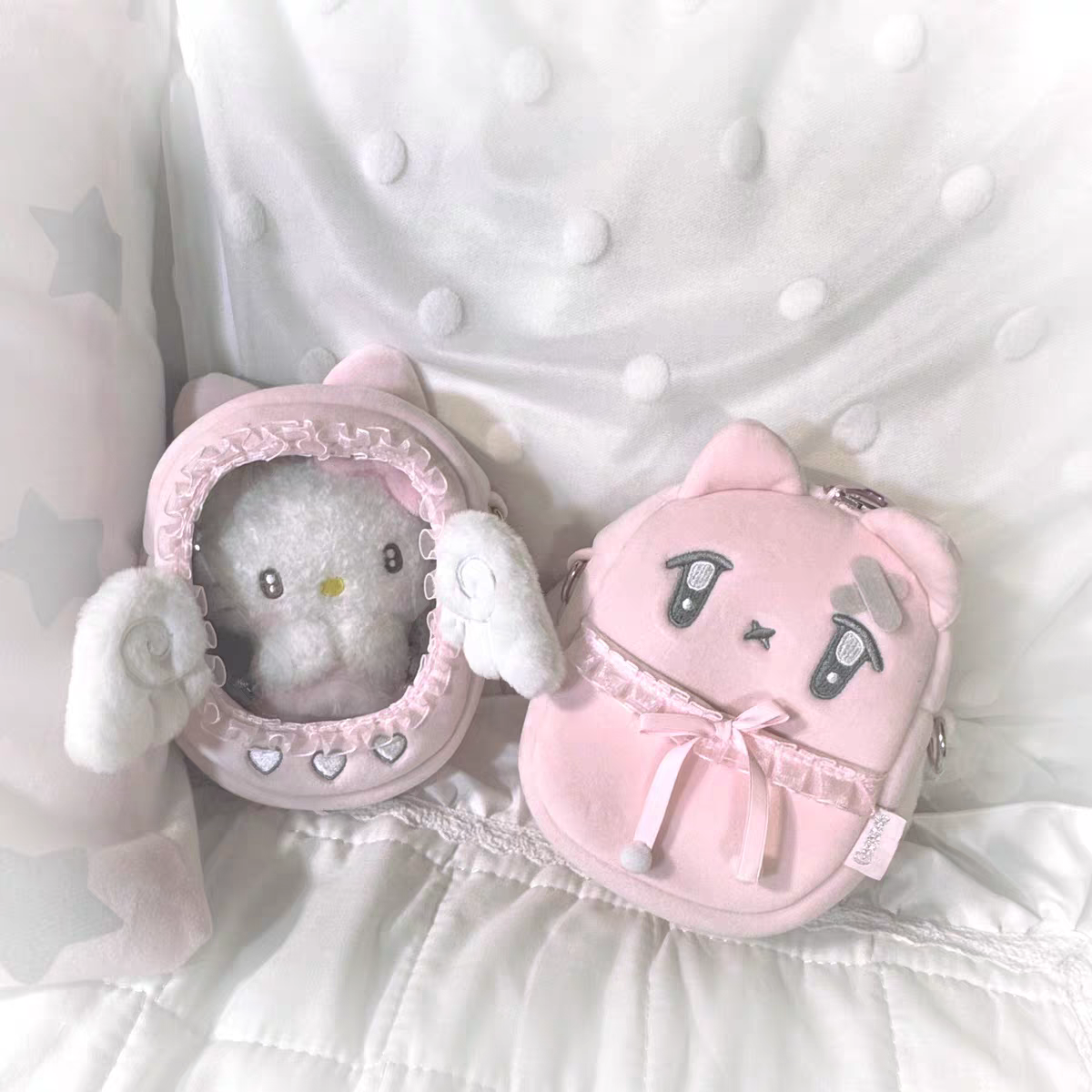 (Pre-Order)[Caramel Rain] Angel Cat Plushies Bag