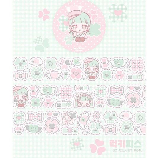 Seolkee Lucky Girl Kiss Cut Sticker Tape