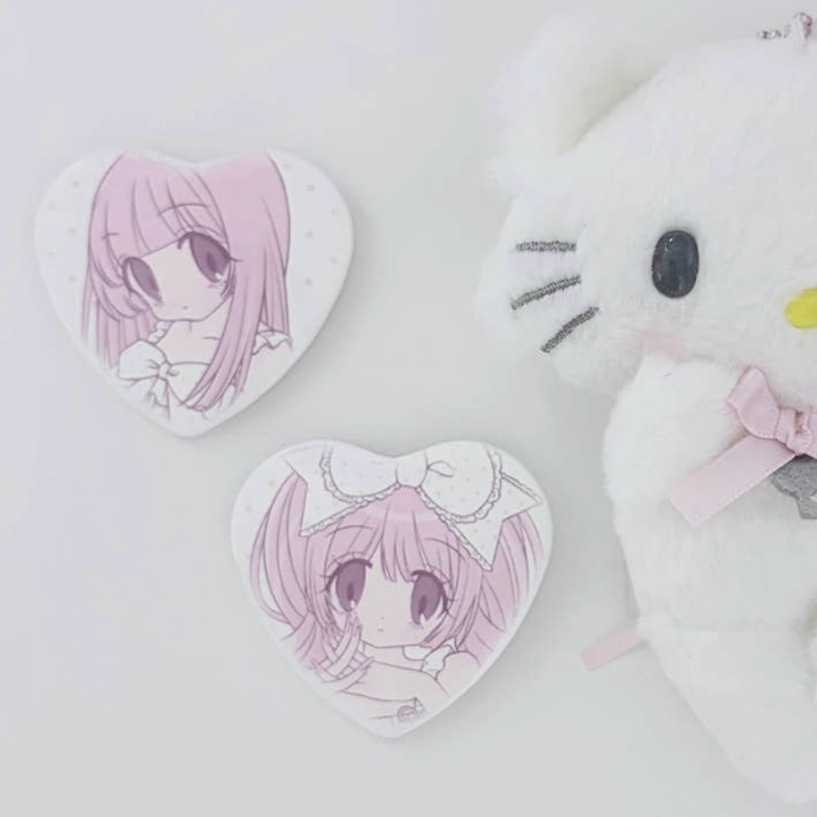 [Pumpum] Heart Pin Button