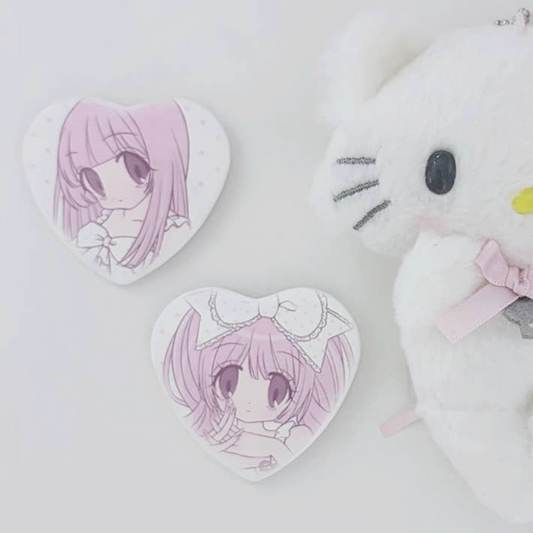 Pumpum Heart Pin Button