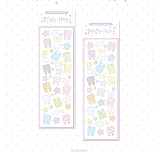 Color Palette Tooth Fairy Sticker