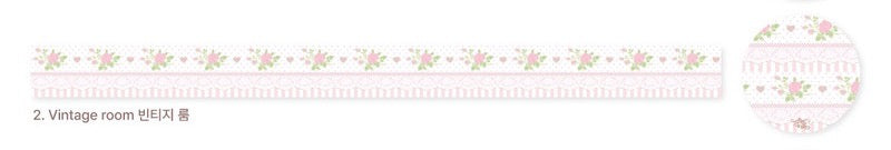 Pearly Button Rose Garden Washi Tape