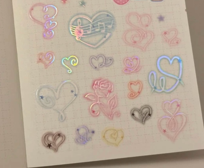 [Happiest] Heart Line Kiss Cut Tape
