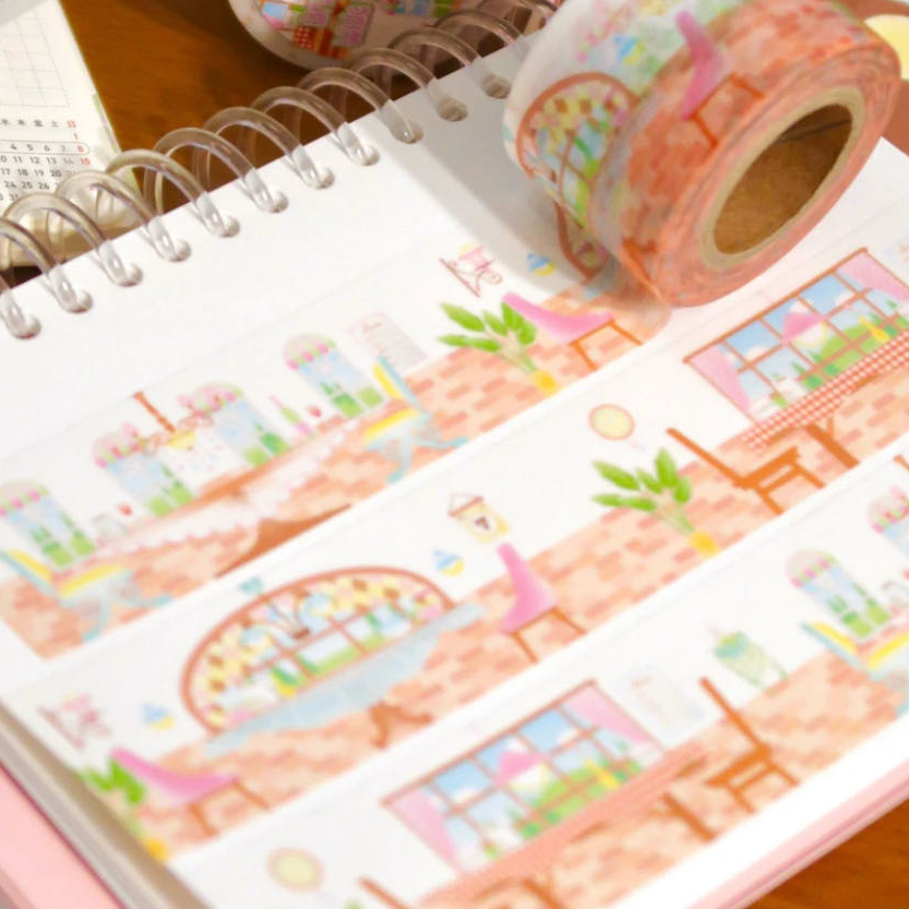 Pearly Button Brunch Plate Kiss Cut Tape