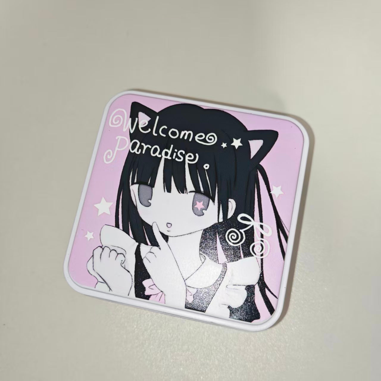 [Monvoko] Black Cat Square Tin Box