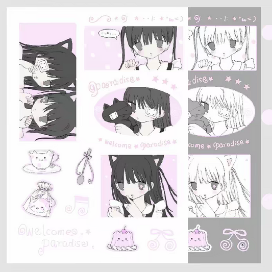 [Monvoko] Black Cat Puffy Sticker