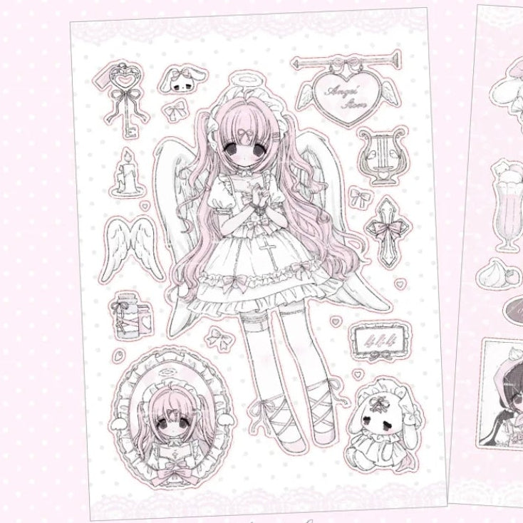 [Dark Pink Pudding] Sweet & Heavenly Sticker