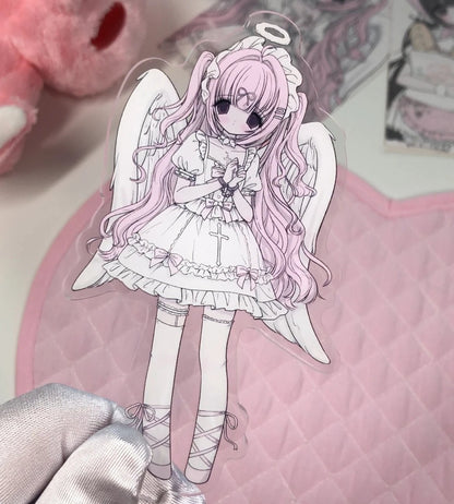 [Dark Pink Pudding] Angel Shop Acrylic Standee