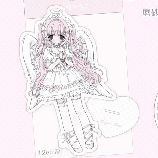 [Dark Pink Pudding] Angel Shop Acrylic Standee
